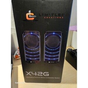 X42G illuminated posted stereo loud speaker system